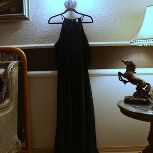 maxi dress with sheer bottom